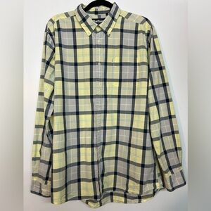 Barbour Button down plaid cotton shirt Large